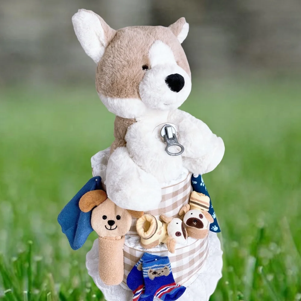 Puppy Diaper Cake